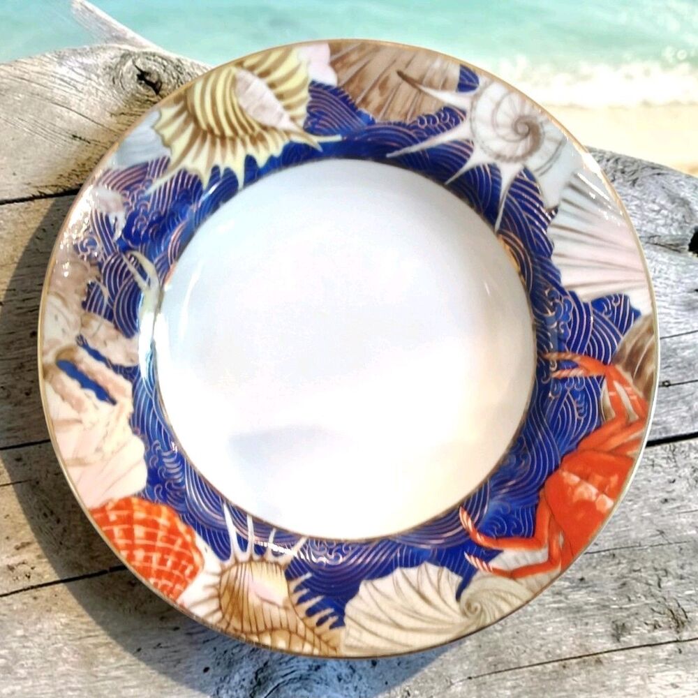 4 Soup Bowls Jered Holmes Collection Nantucket Collage set of 4 nautical sea